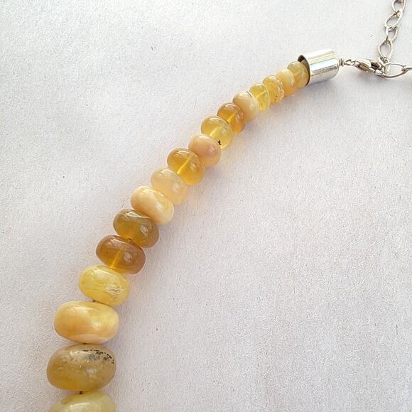 Jay King Mine Finds Amber Station Sterling Silver 925 Necklace New 18" - Picture 8 of 11